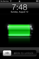 The lock screen