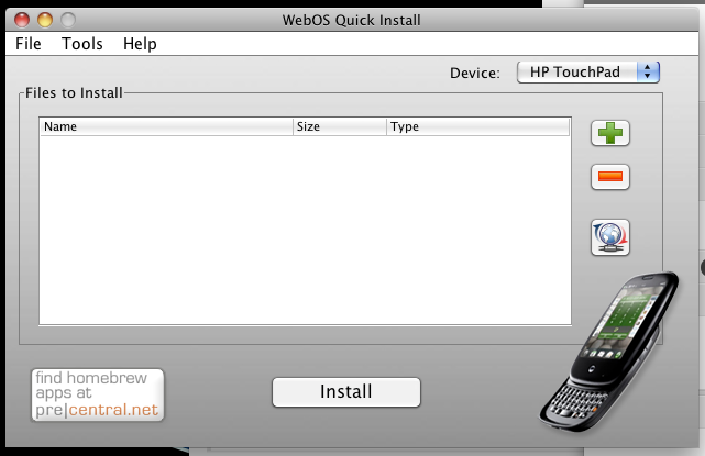 WebOS Quick Install