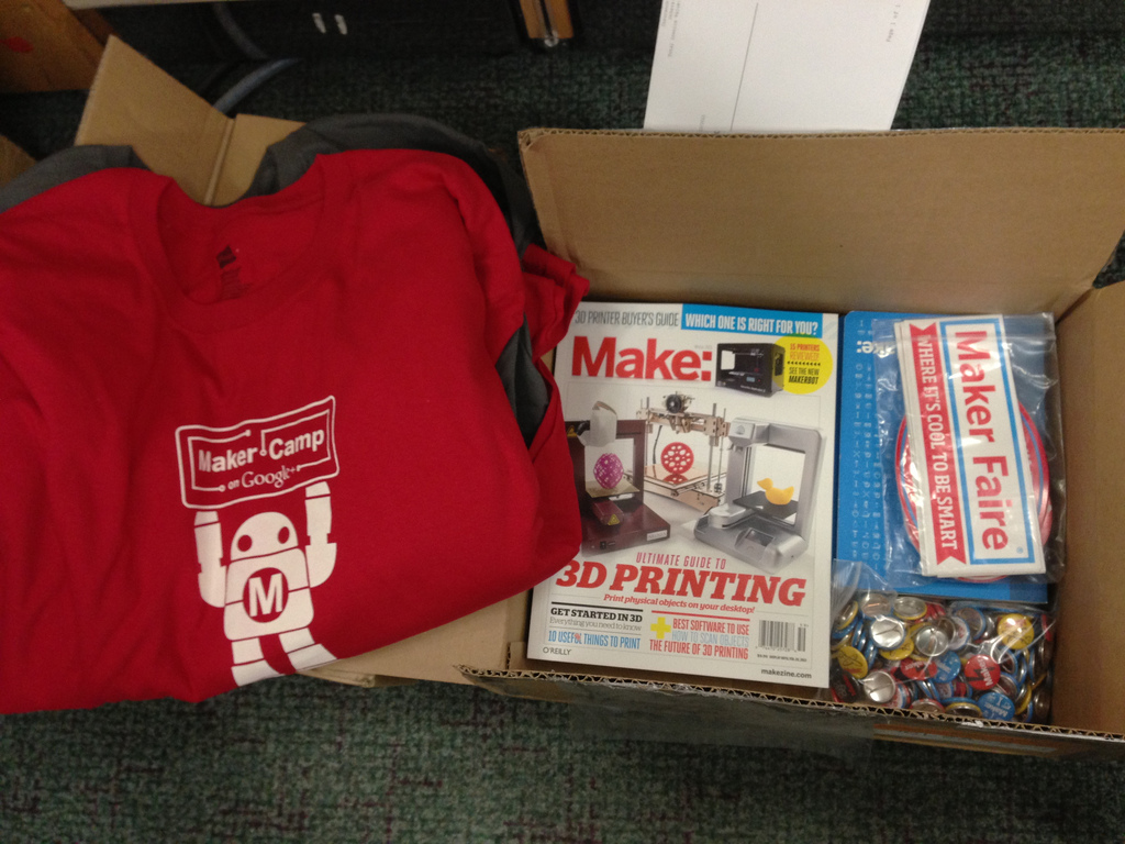 MAKE Magazine swag