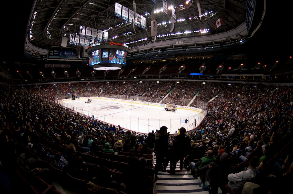 Rogers Arena was packed