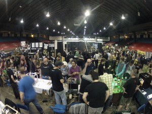 A GoPro view of the 3d printer village at MakerFaire 2012